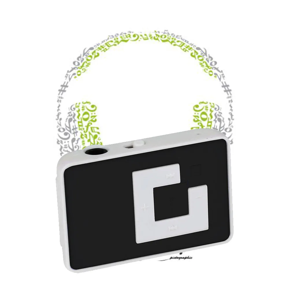 Mp3-плеер с клипса для головных телефонов USB Mini mp3 музыкальный плеер медиаплеер Поддержка 32 ГБ Micro TF карта и гарнитура c0605