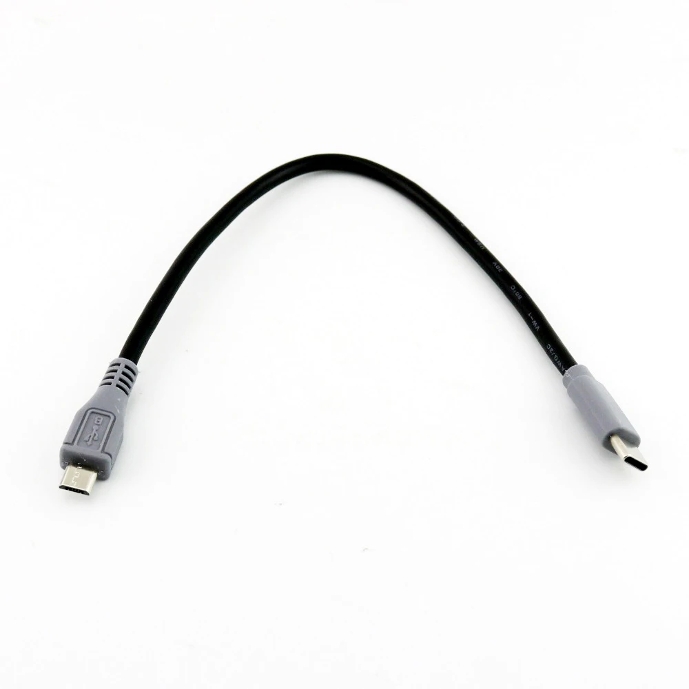 20 шт. USB 3 1 Type-C штекер к Micro для зарядки данных OTG разъем адаптер кабель Папа-папа 25