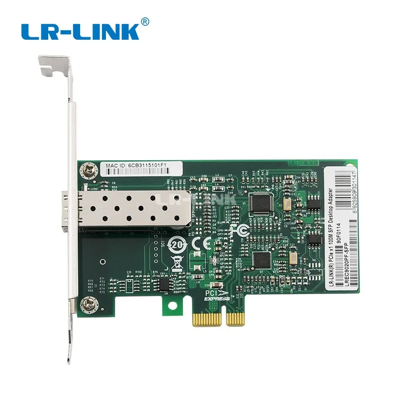 LR-LINK 9020PF-SFP 100Mb PCI Express Ethernet Network Card Fiber Optical Lan Adapter For PC Computer Realtek RTL8105E Nic