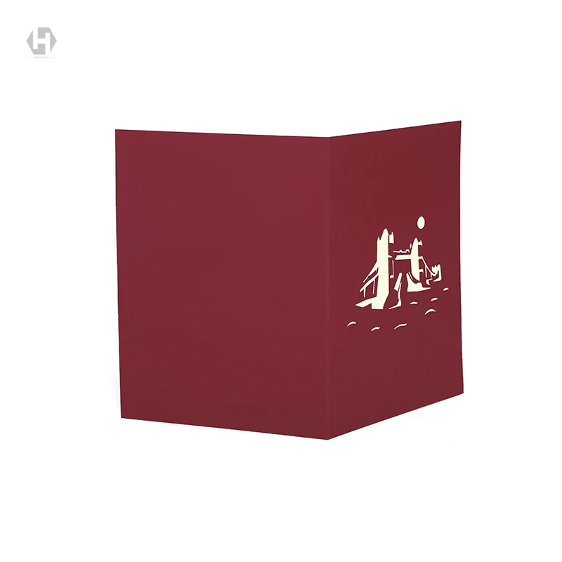 Лондонский мост ориентир здание 3D всплывающие поздравительные открытки