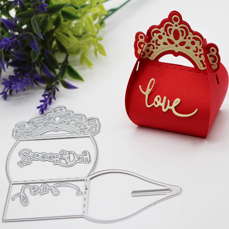 

NEW BOX cutting Dies Decor METAL CUTTING DIES Craft Embossing Scrapbooking paper craft home decoration 6.5*4.5*7.5 CM