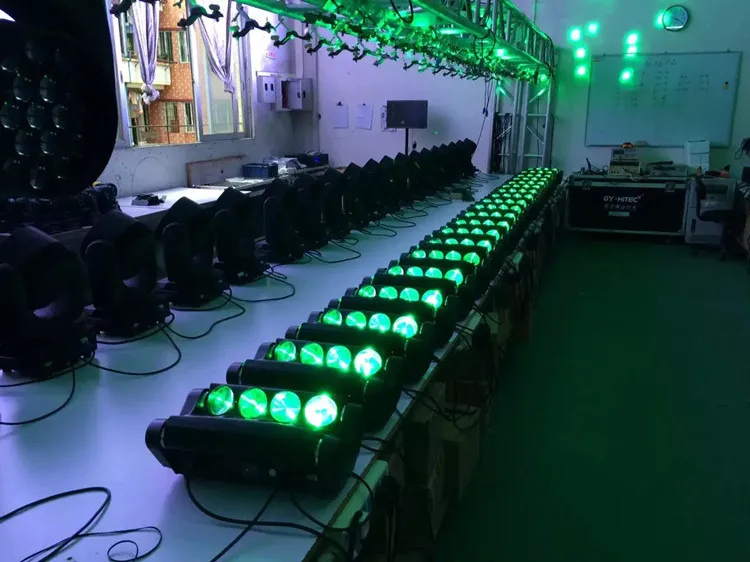 2 шт./лот LED движущаяся голова Паук свет 8х12 Вт rgbw 4в1 луч сценическое Освещение dj