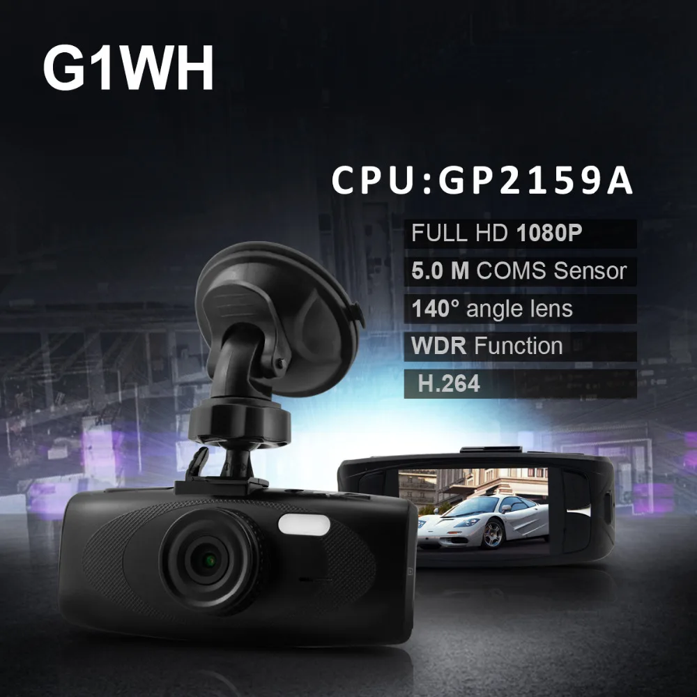 Xycing g1wht Видеорегистраторы для автомобилей Full HD 1080 P 2.7 дюймов Экран регистраторы
