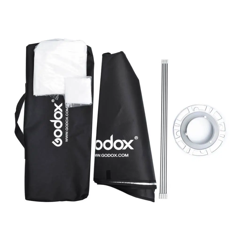 2х Godox SK400II 400 Вт студийная вспышка стробоскоп + софтбоксы светильник-подставка