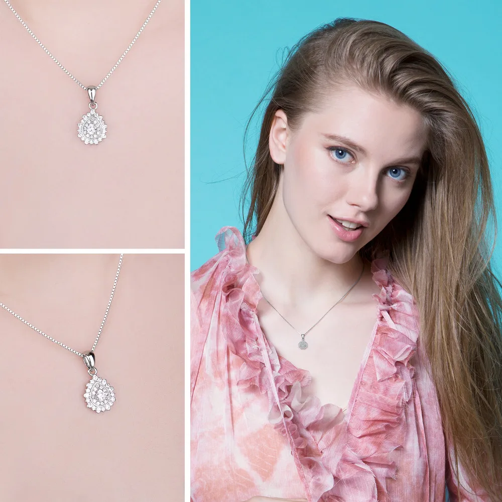 Jewelrypalace грушевидный кластера 0.3ct фианитом изысканные Подвеска для Для женщин 925