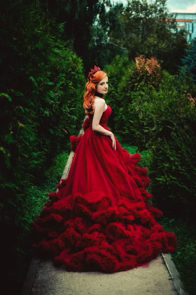 Платье для беременных Abiti Da Sposa романтичное платье с длинным шлейфом и шнуровкой