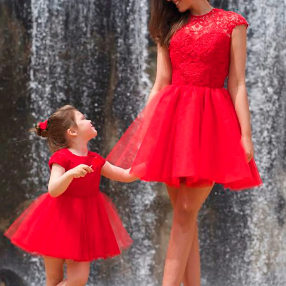 Женское вечернее платье красное шифоновое с высокой талией на лето 2019|Женские