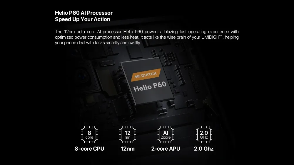 UMIDIGI F1 Play Android 9,0 телефон 6," FHD+ 6 ГБ 64 Гб Helio P60 Быстрая зарядка NFC двойной 4G 16 МП разблокировка отпечатков пальцев мобильный телефон