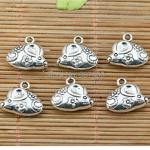 

16pcs tibetan silver tone 2sided mouse rat design charms EF1949