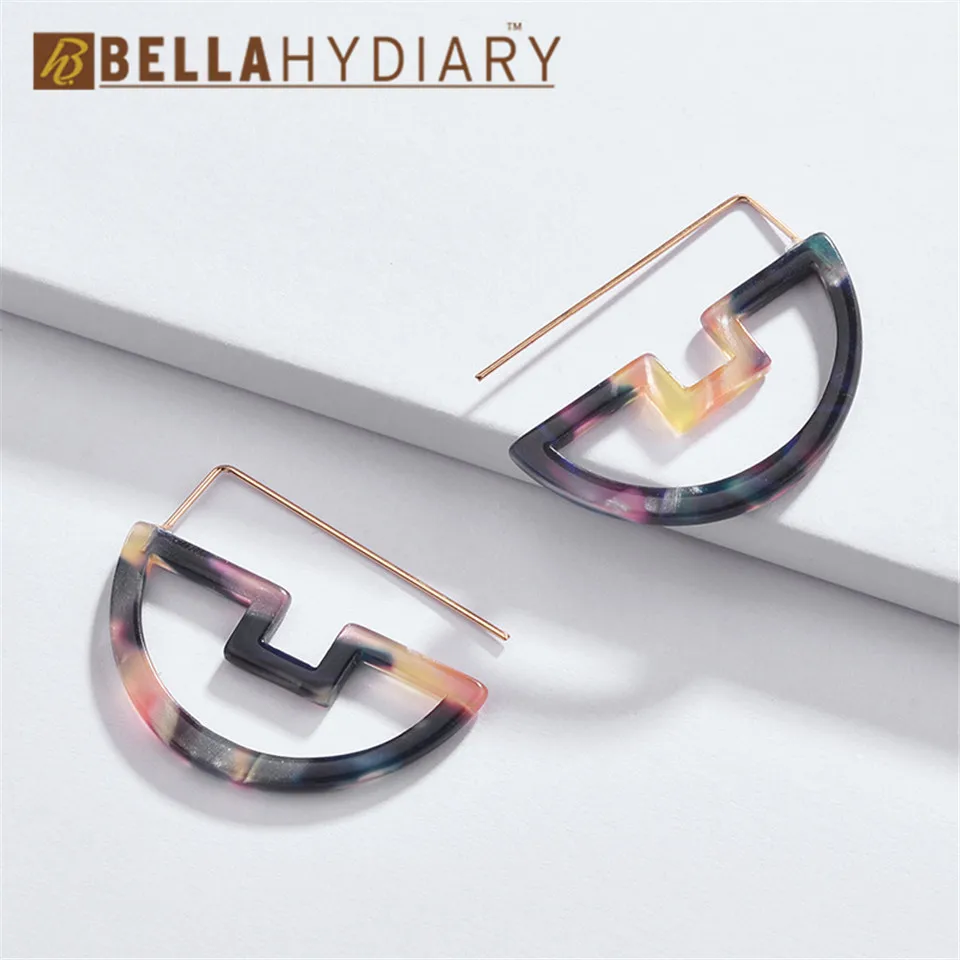 

Trendy Bijoux Boho Acrylic Geometric Drop Earrings For Women Girl Jewelry Statement Earrings Pendientes Mujer Moda 2019 Ohrringe