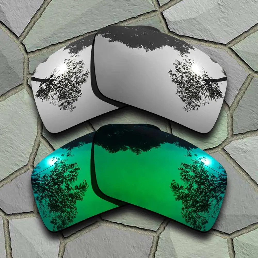 Chrome-Jade Green Солнцезащитные очки поляризованные Сменные линзы для Oakley повязка 2-сорта - Цвет линз: Chrome-Jade Green