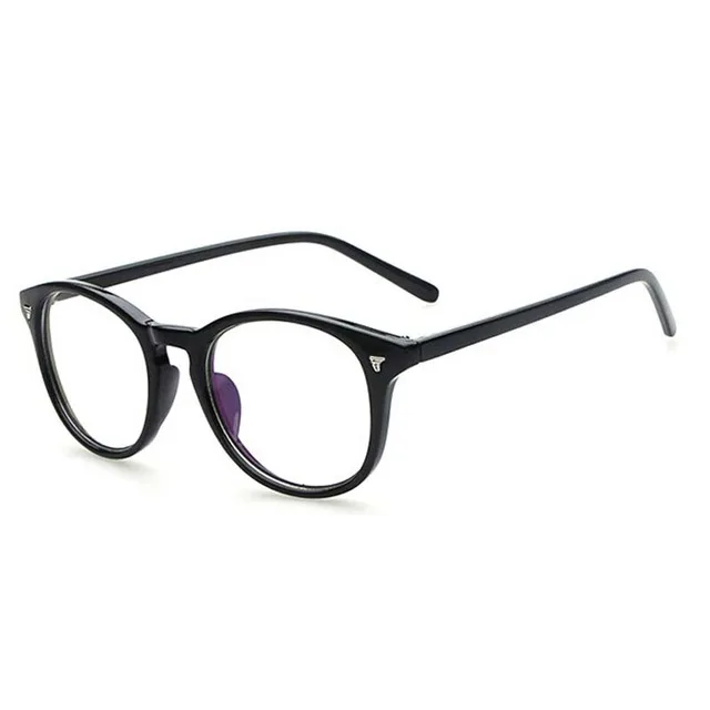 Bright Black Винтажные компьютерные очки для глаз, белая оправа для мужчин и женщин, очки для близорукости, модная оптическая черная оправа, простые зеркальные очки Armacao De Oculos - Цвет оправы: Bright Black