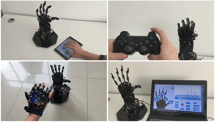 Bionic робот ручной пальмовые пальцы робот DIY Kit/высокий крутящий момент манипулятор беспроводной ручкой/соматосенсорное управление с открытым исходным кодом