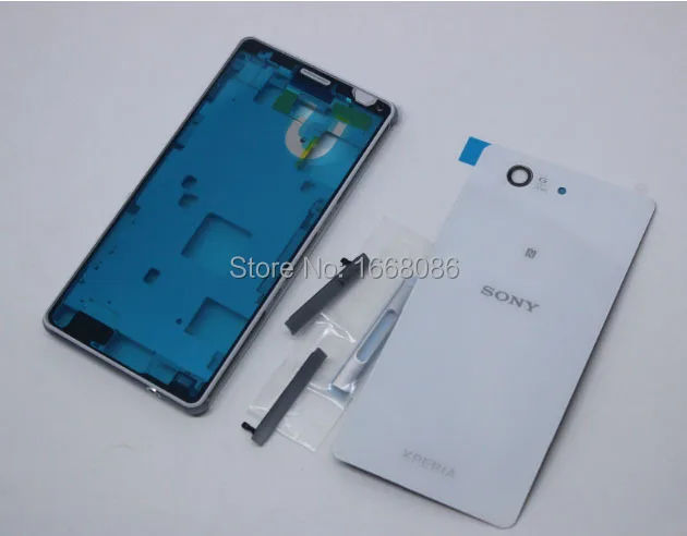 Для SONY xperia Z3 Mini компактный D5803 D583 жк-дисплей касание рамка корпуса шасси рама +