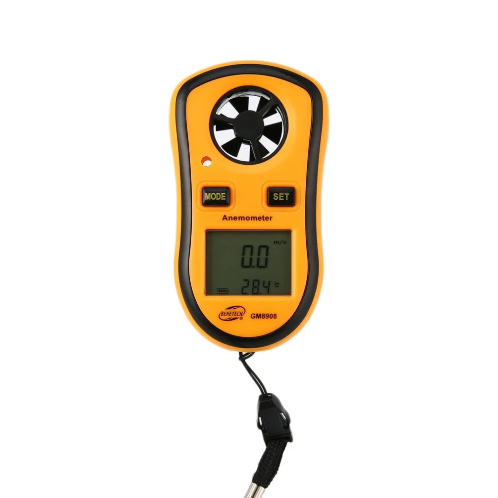 Benetech GM8908 цифровой анемометр термометр Ветер воздуха Скорость Калибр метр Windmeter