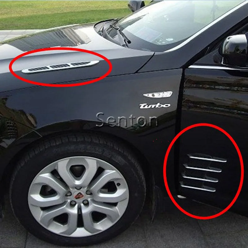 Автомобильные хромированные наклейки ABS для Ford Focus 2 3 Fiesta Mondeo Kuga Citroen C4 C5 C3 Skoda Octavia A7