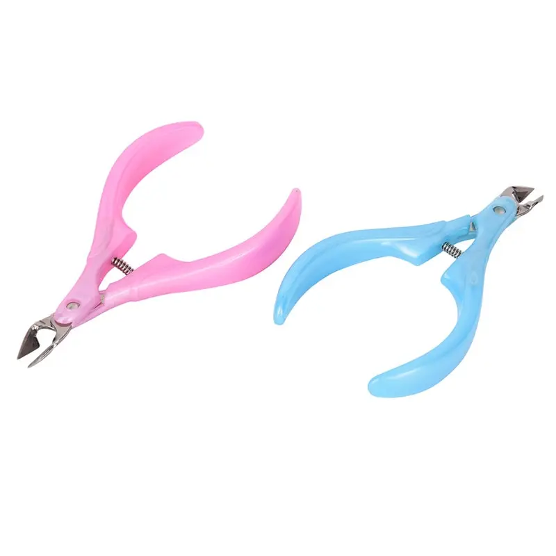 

Cuticle Scissors Nail Clipper Pink/Blue Color Cuticle Manicure Care Cutter Nippers Clipper Tool 2019 New