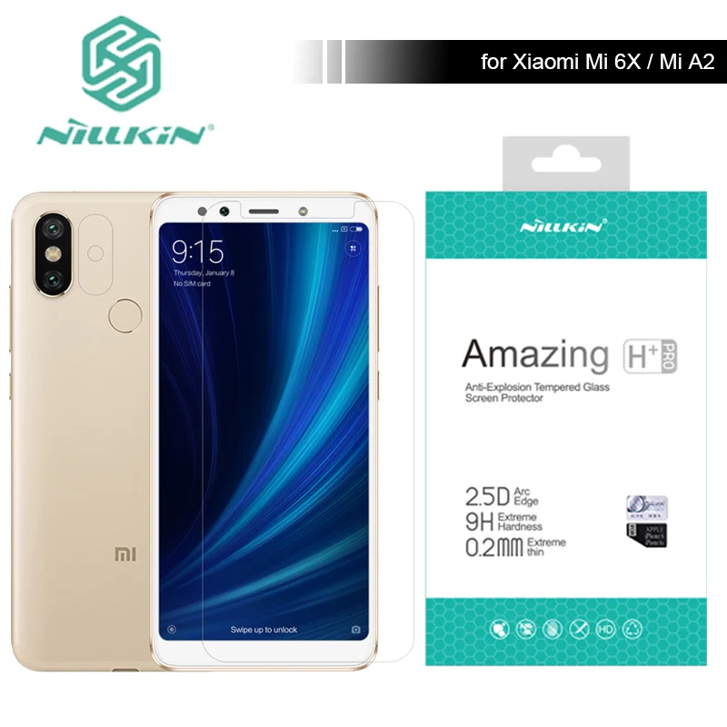 Xiaomi Mi 6X MiA2 стекло Nillkin 9 H/H + Pro закаленное Защита для экрана Mi6X A2 ультратонкое с