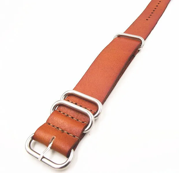 Высококачественный ремешок zulu straps 1PCS 18 мм из натуральной кожи для наручных часов