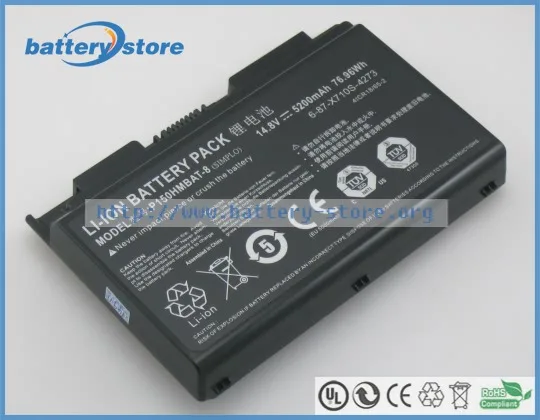 Подлинный ноутбук Sager NP8268 SAGER NP8298 NP8278 NP-8275-S аккумулятор 14 8 в 5200 мАч 76 96 Вт |
