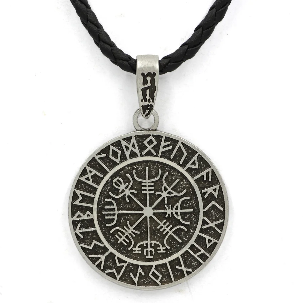 Youe shone Old Norse Helm of Awe AEGISHJALMUR скандинавский символ Viking ожерелье с подвеской в форме