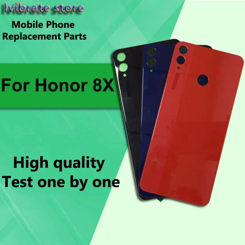 Новая стеклянная задняя крышка батарейного отсека корпус для Huawei Honor 8X 8 X Крышка