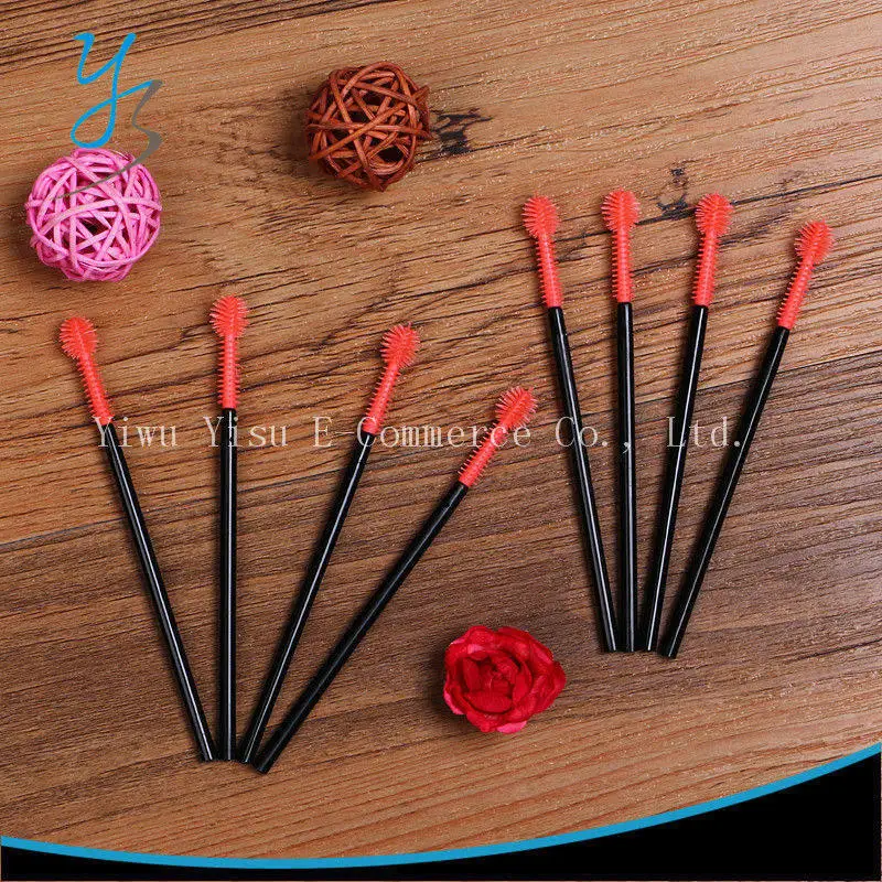 Макияж ресниц Кисточки Силиконовые 500 шт. разовые Тушь для аппликатор палочка