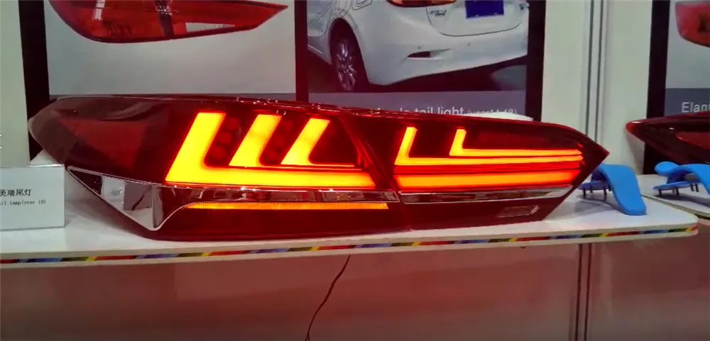 Red Cover Автомобильная проблесковая 2 шт. для Toyota camry тормоз заднего хода хвост светильник светодиодный фонарь светильник хвост светильник сборки номерной знак лампа заднего вида парковки светильник - Цвет: Red Cover