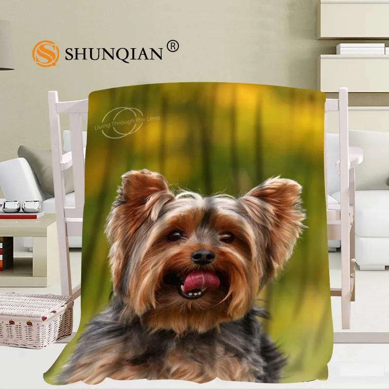 Одеяло йоркширского терьера на заказ мягкое сделай сам украшение для вашей