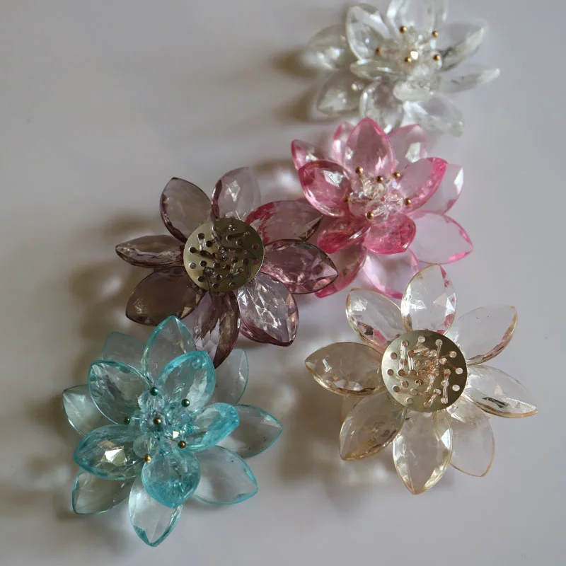 3D ручной работы Цветы из бисера патчи для одежды DIY пришить Акриловые парчи
