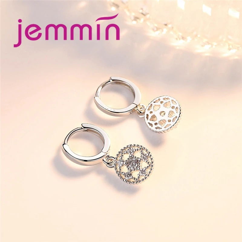 Классические белые серьги-капли с кубическим цирконием ААА круглые серьги