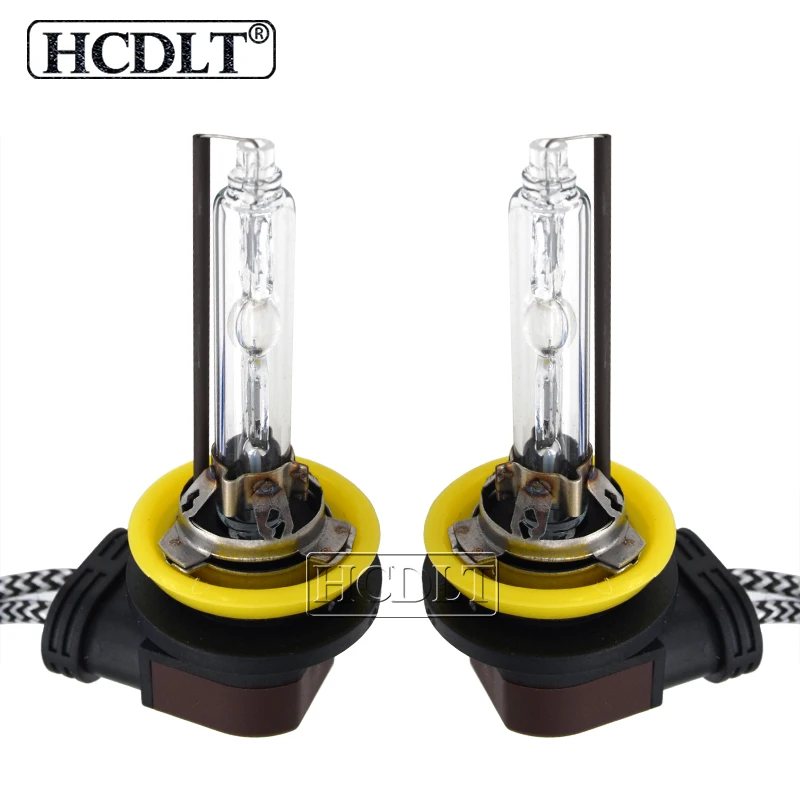 HCDLT 1 пара ксеноновых HID ламп переменного тока 12 В 35 Вт 55 H11 5500 к лм для быстрой
