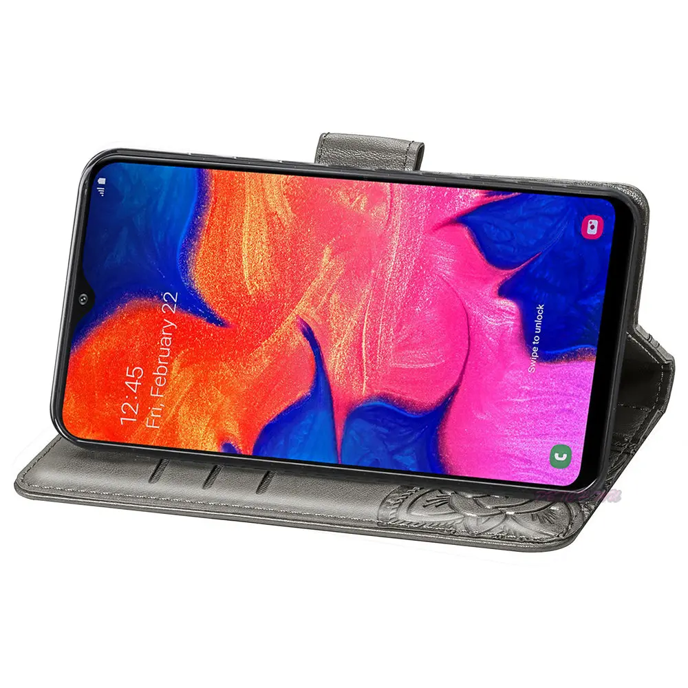 Флип чехол цветок бабочка для samsung Galaxy A10 2019 10A A105F/DS A105FD телефона 10 A105 SM-A105F/DS SM-A105FD