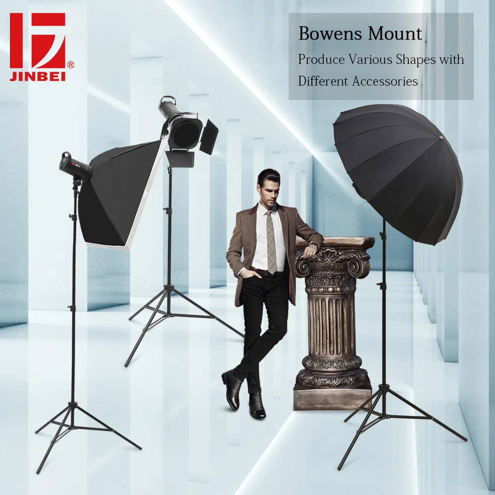 JINBEI DM-5 500Ws портативная студийная вспышка компактная фотография стробоскоп светильник GN72 светильник ing Head 110V 220V беспроводной пульт дистанционного управления