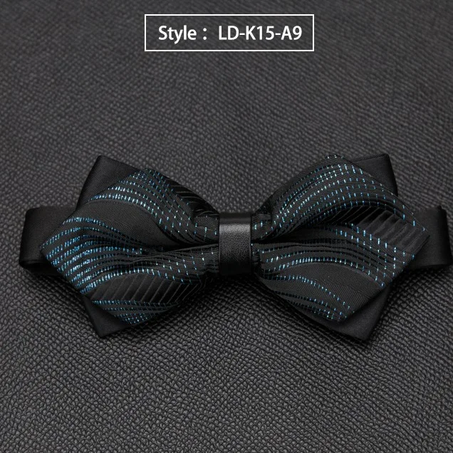 LD-K15-A9 Мужские галстуки-бабочки, качественные, распродажа, модные галстуки, формальные, Роскошные, свадебные галстуки-бабочки, галстуки для мужчин, рубашки, бизнес подарки, аксессуары - Цвет: LD-K15-A9