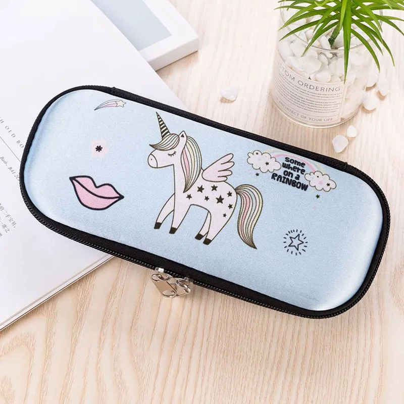 Чехол для карандашей EVA чехол школьный футляр милые ручки с единорогом школьные