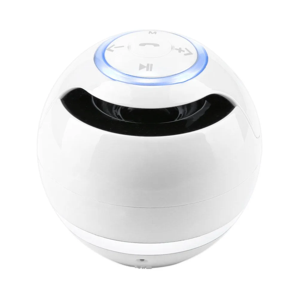 Новый стер Hi Fi Динамик модные Портативный мини аудио bluetooth круглый Форма двойной