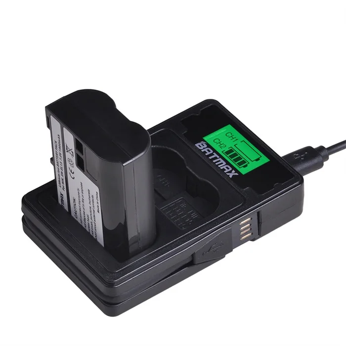 Зеленый 4 шт. EN-EL15 EN EL15 EL15A камера батарея+ ЖК USB зарядное устройство Тип C порт для Nikon D500 D600 D610 D750 D7000 D800 D850 D810 - Цвет: Зеленый