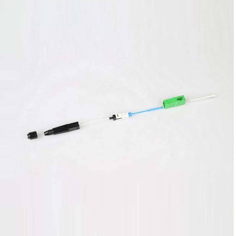 

Free shipping 100pcs SC/APC Hot melt Fiber Optic Quick Connector SC APC FTTH Fast Connector single-mode Hot melt On Connector