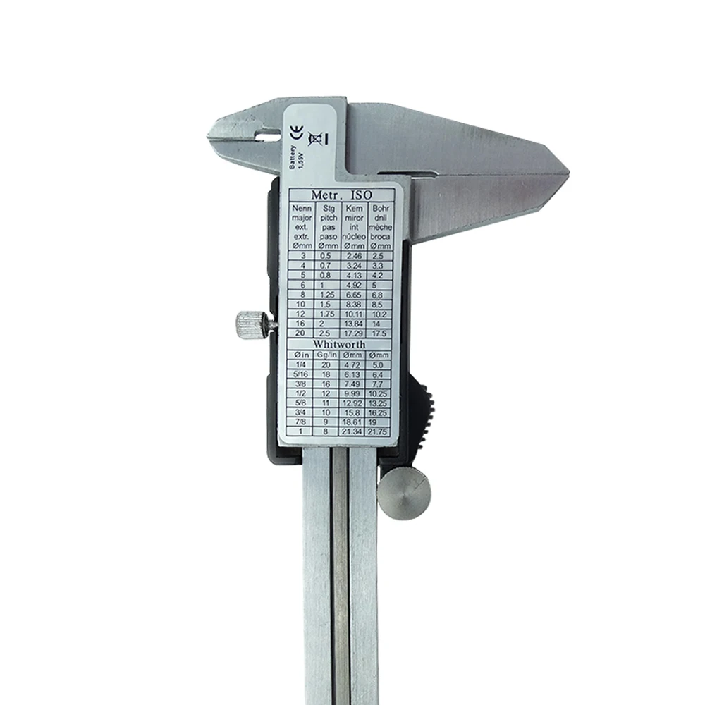 Цифровой штангенциркуль 150 мм из нержавеющей стали Электронный ЖК Paquimetro