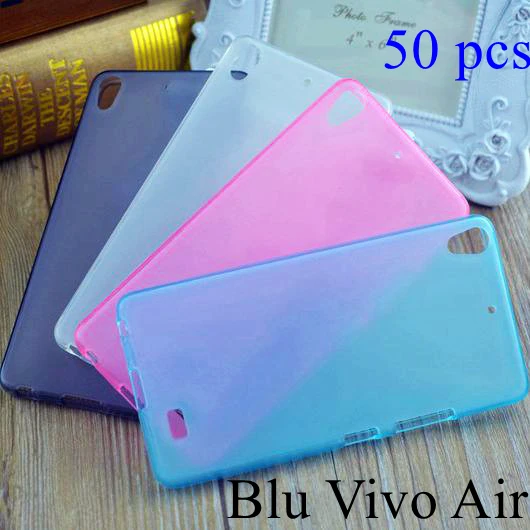 Новый 50 шт./лот оптовая продажа Крышка для BLU Vivo Air d980l Мягкий Силиконовый ТПУ