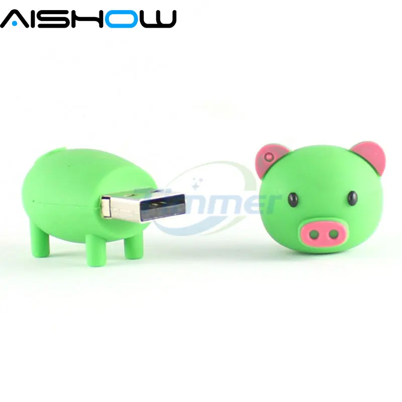 Lovely mini Pig USB Flash Drive cute animal pen drive Gift cartoon pendrives 4GB 8GB 16GB 32GB 64GB memory stick Wholesale | Компьютеры и