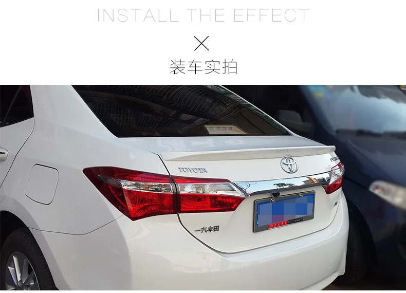 Автомобильные аксессуары для Toyota Corolla 2014 2015 2016 2017 ABS пластиковый Неокрашенный