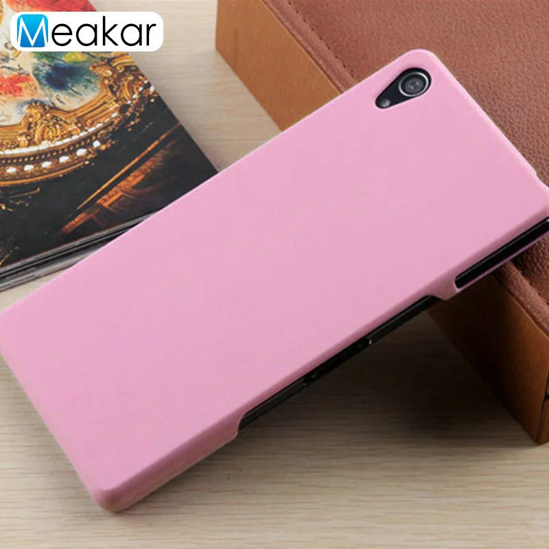 pink Матовая Пластик Coque 5.2For sony Xperia Z2 чехол для sony Xperia Z2 Z 2 D6503 D6502 D6543 телефона чехол-лента на заднюю панель - Цвет: pink