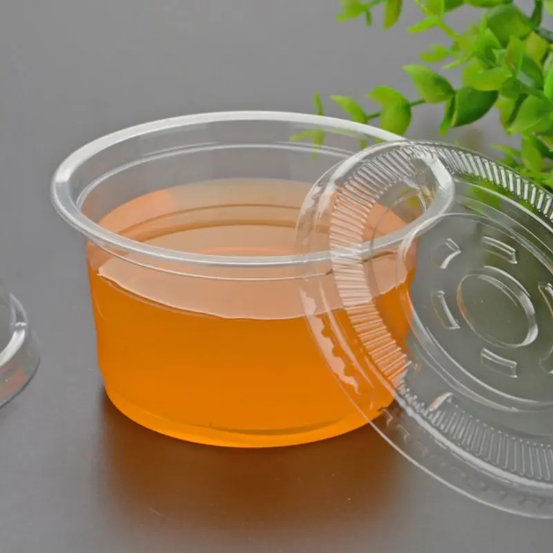 50 шт. одноразовых s образных цветов 150 мл контейнер для соуса Pot Jello Shot Slime Storage с
