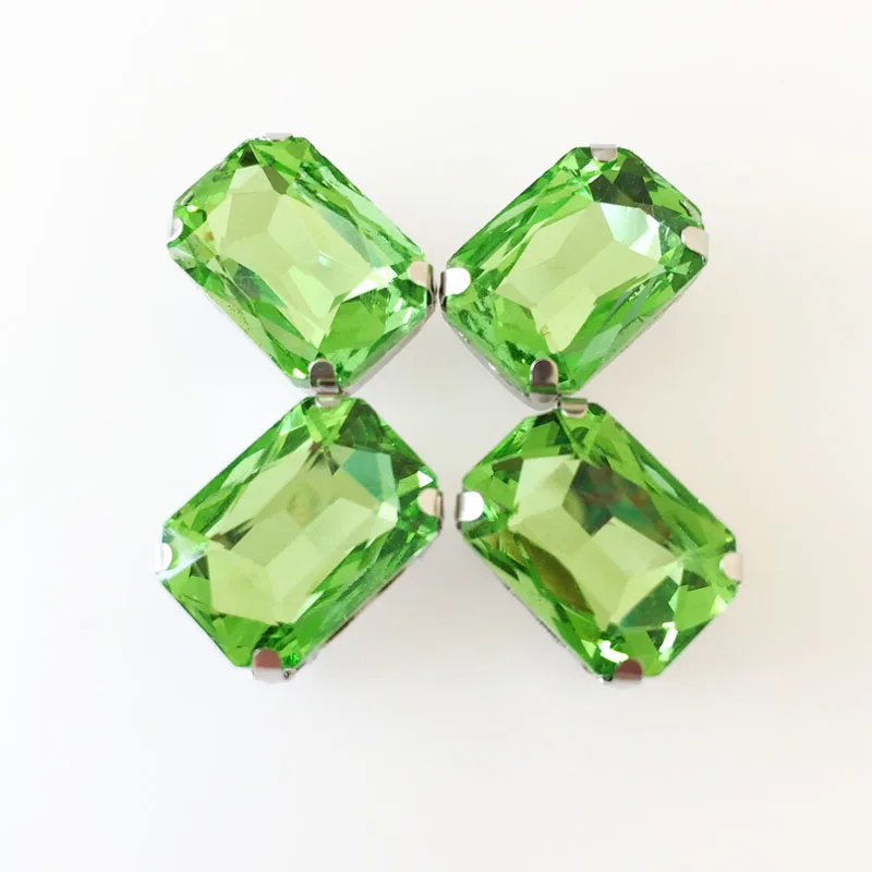 Светильник зеленые высококачественные стразы из хрустального стекла с