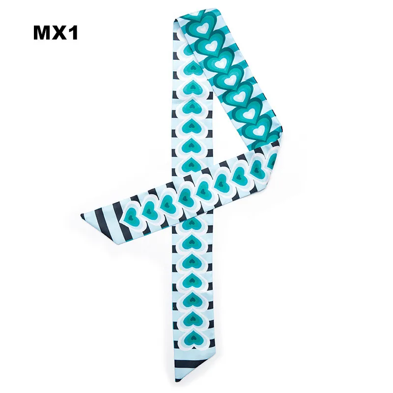 Сумка на ремне шарф 2021 новый принт много сердец Дизайн Шелковый маленькая ручка