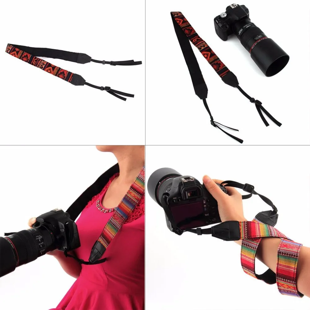 2017 Hot Vintage Style Canvas Camera Neck Strap Belt for Nikon Canon Sony DSLR | Электроника