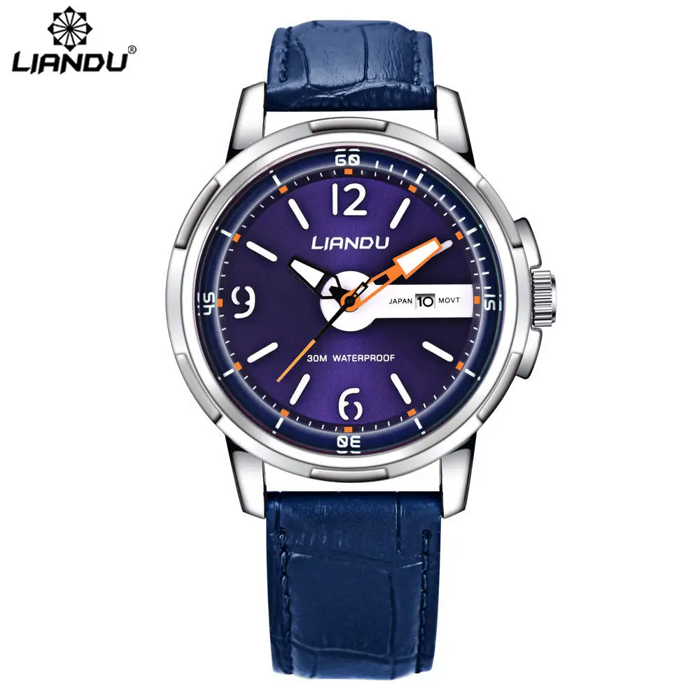 LIANDU часы мужские спорт Повседневная Часы калькулятор Световой Выгравированы