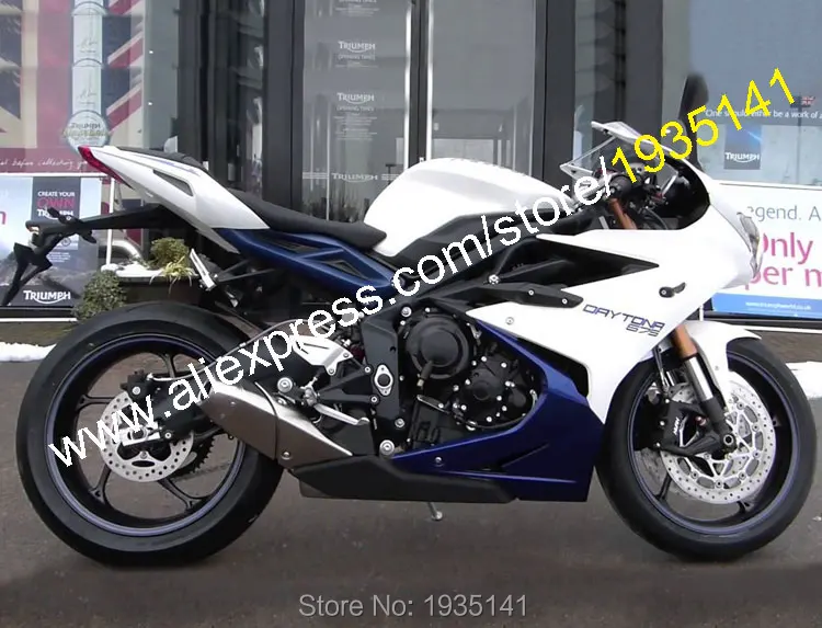 Средства ухода за кожей для Triumph Daytona 675 аксессуары 2013 2016 Daytona675 13 14 16 15 сине белые